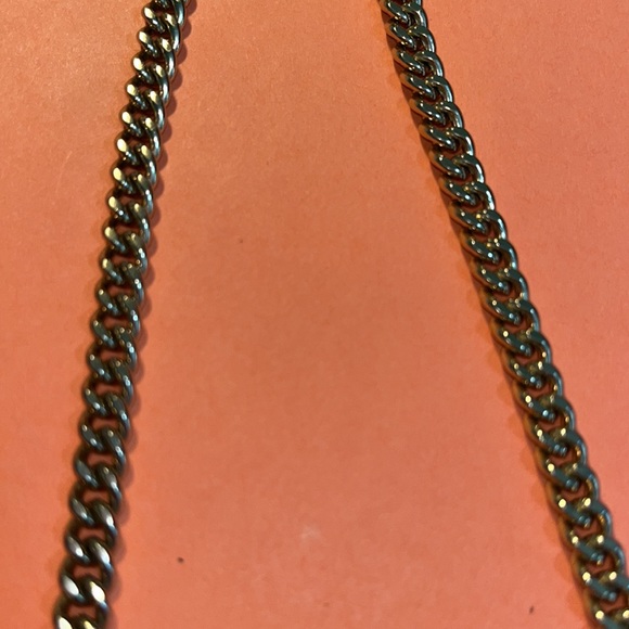 Women's Statement Necklace, Green, Yellow, Teal  22" - Picture 7 of 8